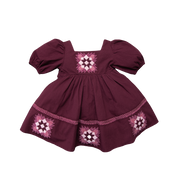 Patchwork dress - Grape