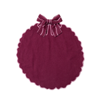 Christmas Bow placemat - Grape