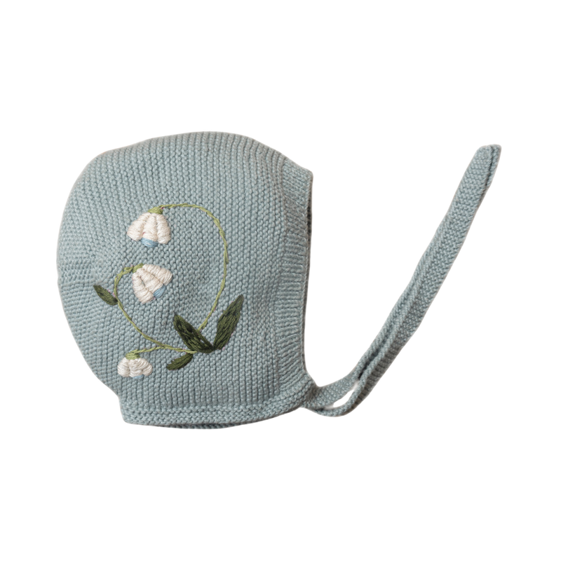 Botanical bonnet (Cotton) - Duck Blue