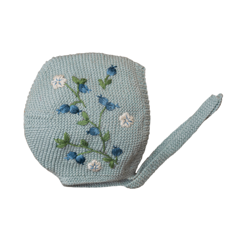 Blueberries bonnet (Cotton) - Duck Blue