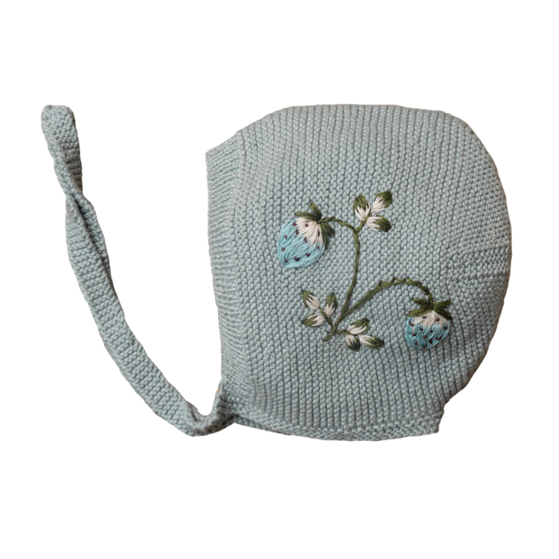 Botanical bonnet (Cotton) - Duck Blue