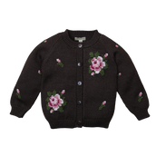 Heirloom Rose cardigan - Chocolate