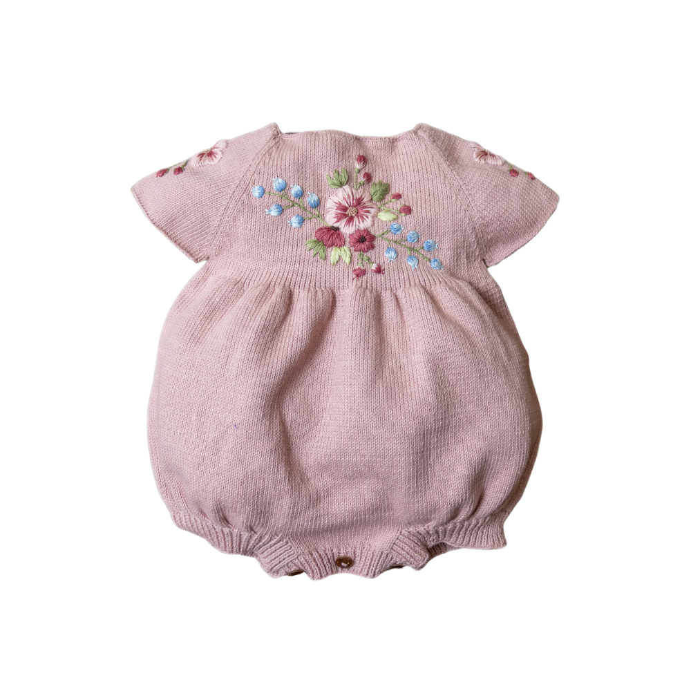 Buy Hand-Knitted Jumpers for Babies - Wool Embroidery Rompers