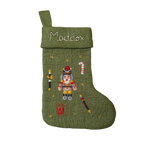Personalized Nutcracker Stocking - Green