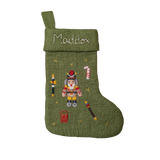 Personalized Nutcracker Stocking - Green