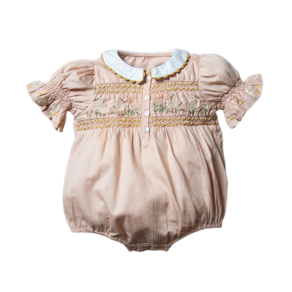 Spring Geese romper - Appricot