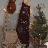 Personalized Gingerbread Stocking - Caramel