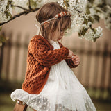 Smock cardigan - Rust