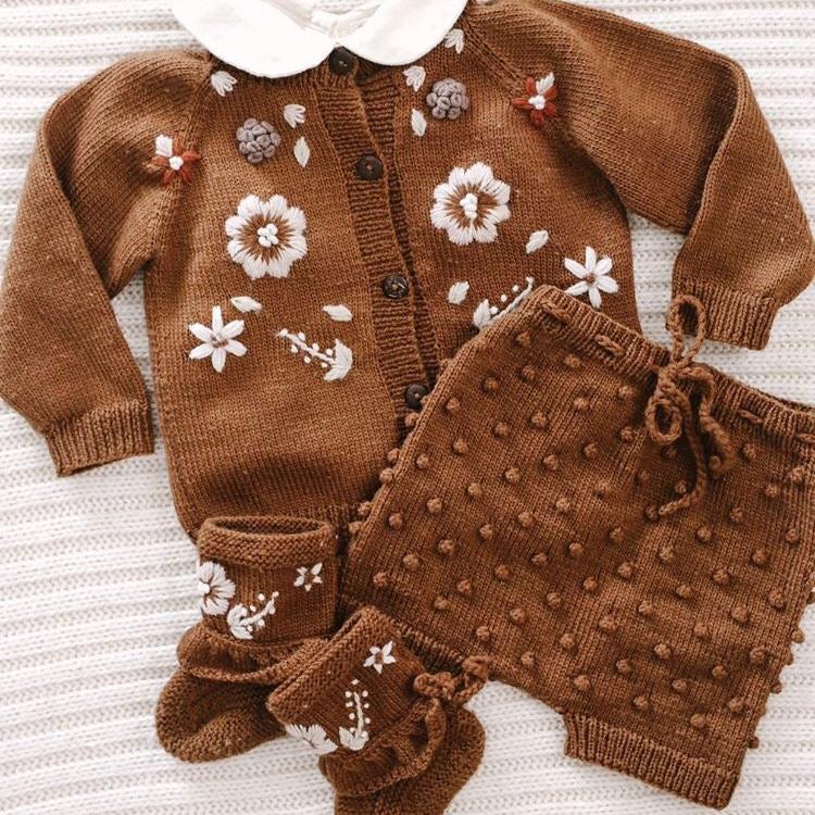 Flora cardigan - Caramel