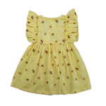 Uniqua dress with Flowers - Lemon