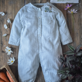 Softy jumpsuit with chicken - Blue
