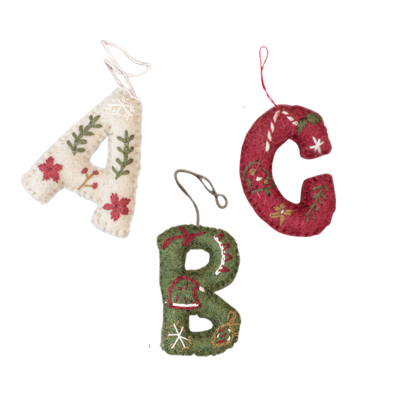 Christmas Letter ornament