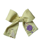 Spring Geese hairbow - Lemon