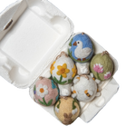 Box of six artisan egg ornaments (PREORDER)
