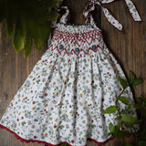 strap floral dress for kids