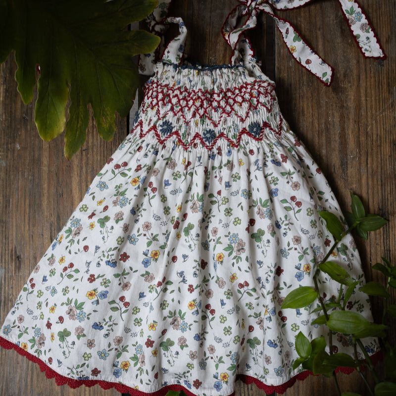 strap floral dress for kids
