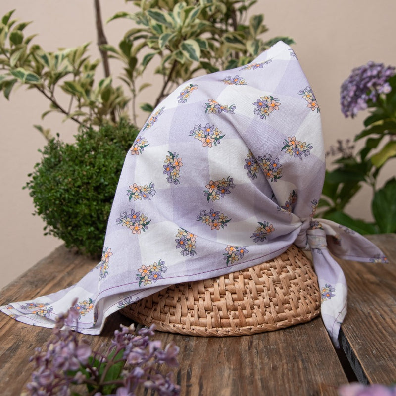 Blossom Breeze head scarf - Lilac