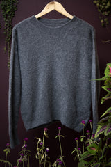 grey cashmere sweater for women