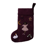 Ballerina Stocking, Dark Grape - Skin color 2