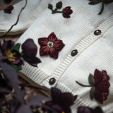 close up of the hellebores cardigan white