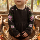 Heirloom Rose romper - Chocolate (PRE-ORDER)