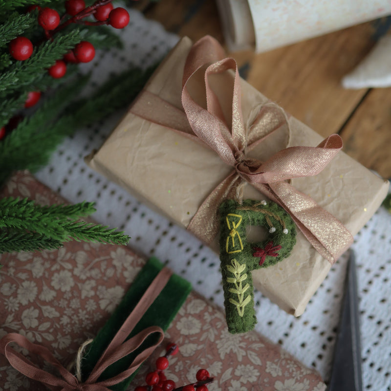Christmas Letter ornament