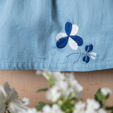 volume dress with flowers for kids