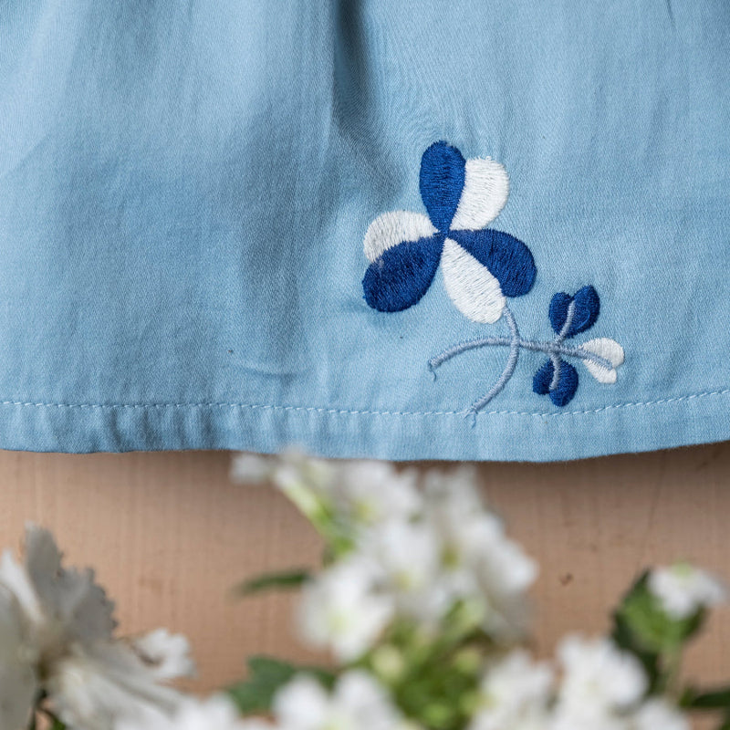 volume dress with flowers for kids