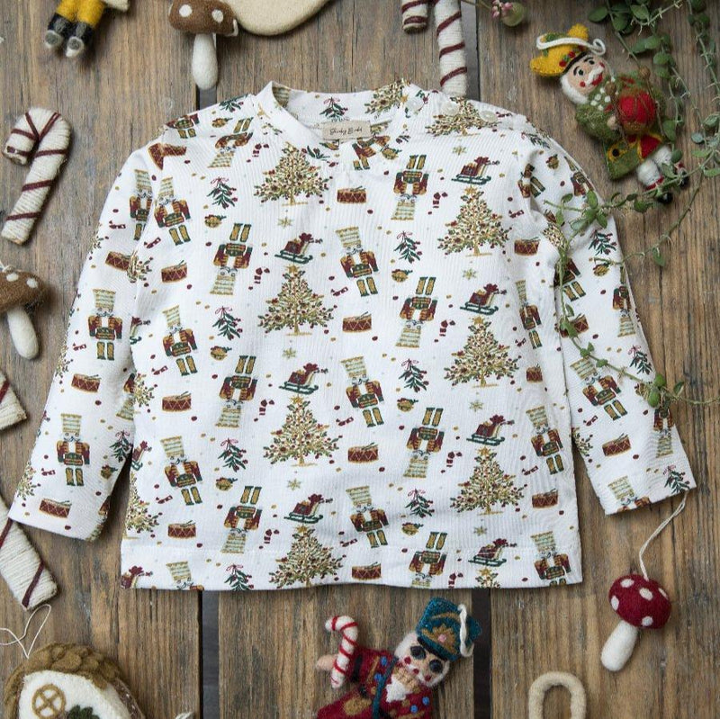 long sleeved jersey nutcracker shirt