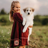 Patchwork dress - Grape