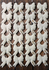 Personalized bow ornament - White