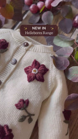 Hellebores cardigan - Cream White