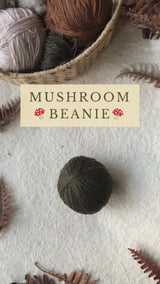 Mushroom beanie - Pine
