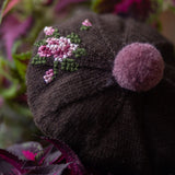 Heirloom Rose beret (Women) - Chocolate