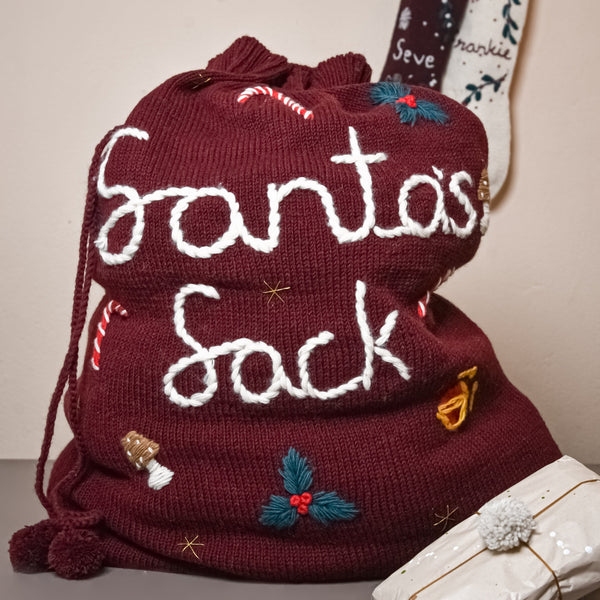 Christmas Santa Sack - Grape
