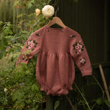 Heirloom Rose romper - Blush