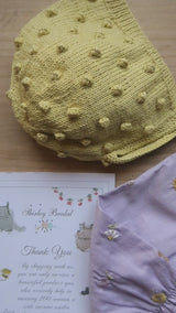 Bubble bonnet (Cotton) - Lemon