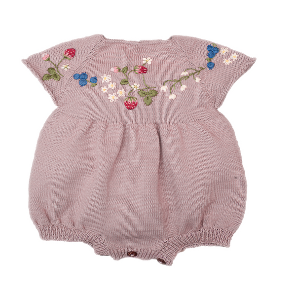 【Shirley bredal】Violetta romper Strawberry romper (Cotton) - Dahlia
