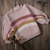 Rainbow sweater - Dusty Pink