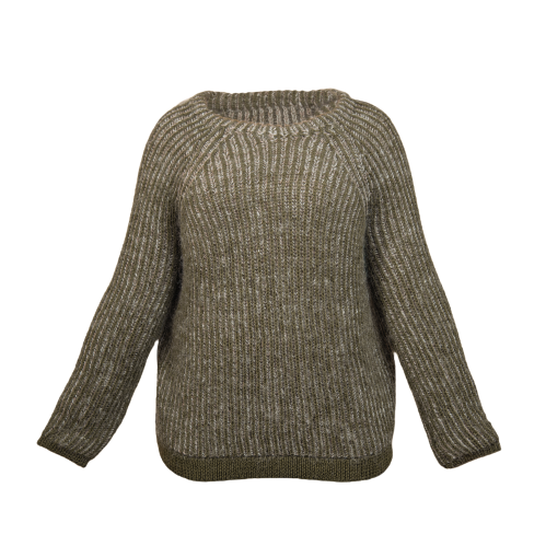 Brioche sweater (Women) - Moss
