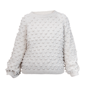 Bubble sweater (Women) - Buttermilk