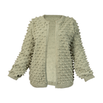Bubble cardigan (Women) - Misted Lichen