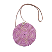 Round boho bag (Mama) - Pink