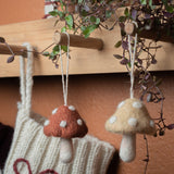 Mushroom ornaments set