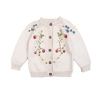 Strawberry cardigan (Cotton) - Marshmellow