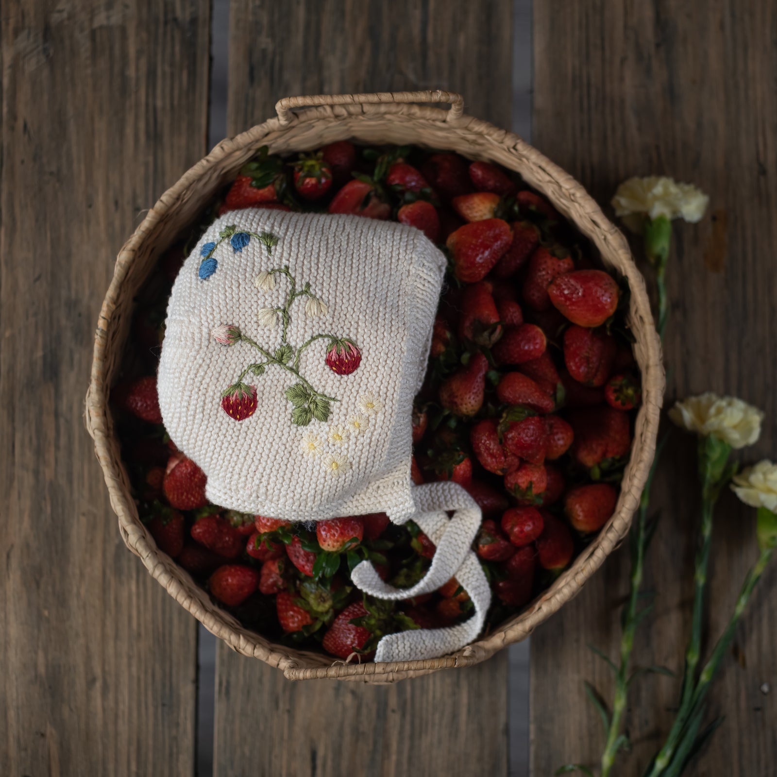 Strawberry bonnet (Cotton) - Marshmellow