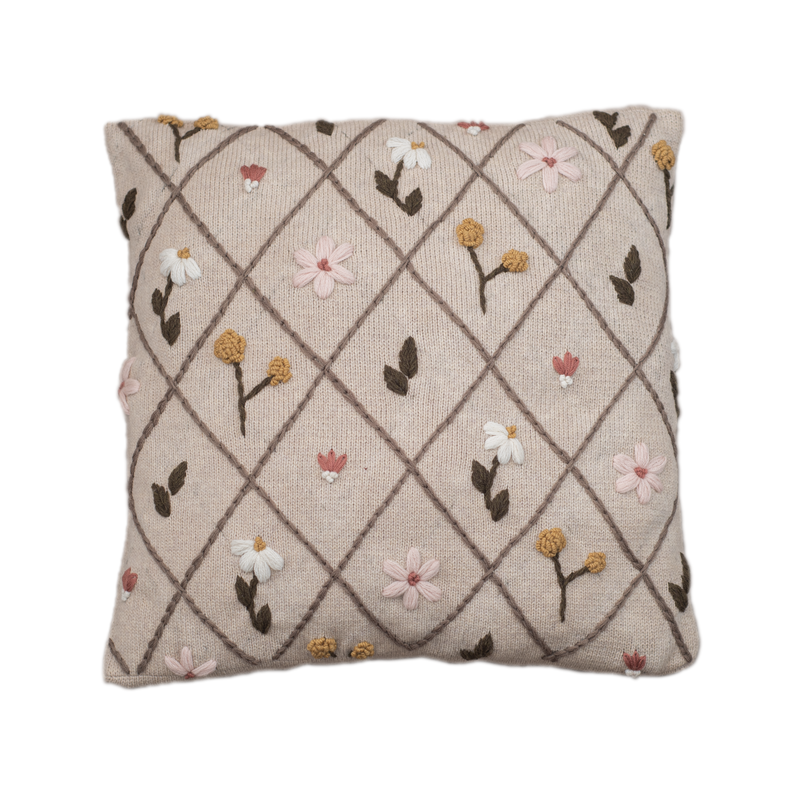 Blooms pillow cover - Cream