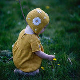 Flora bonnet (Cotton) - Mustard