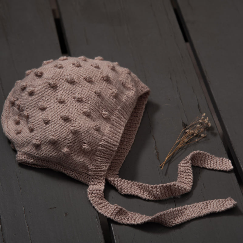 Bubble bonnet (Cotton) - Dusty Pink