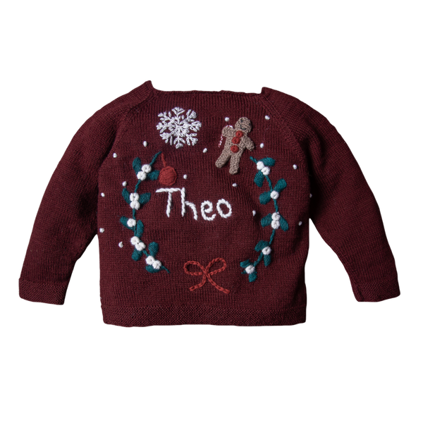 Personalized Christmas sweater - Grape
